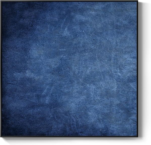Large Framed Navy Blue Modern Abstract Wall Art for Living Room, Canvas Paintings Artwork for Walls, Minimalist Blue Art Prints Pictures for Hallway, Bedroom, Office Wall Decor -30x30 Inch - Image 16