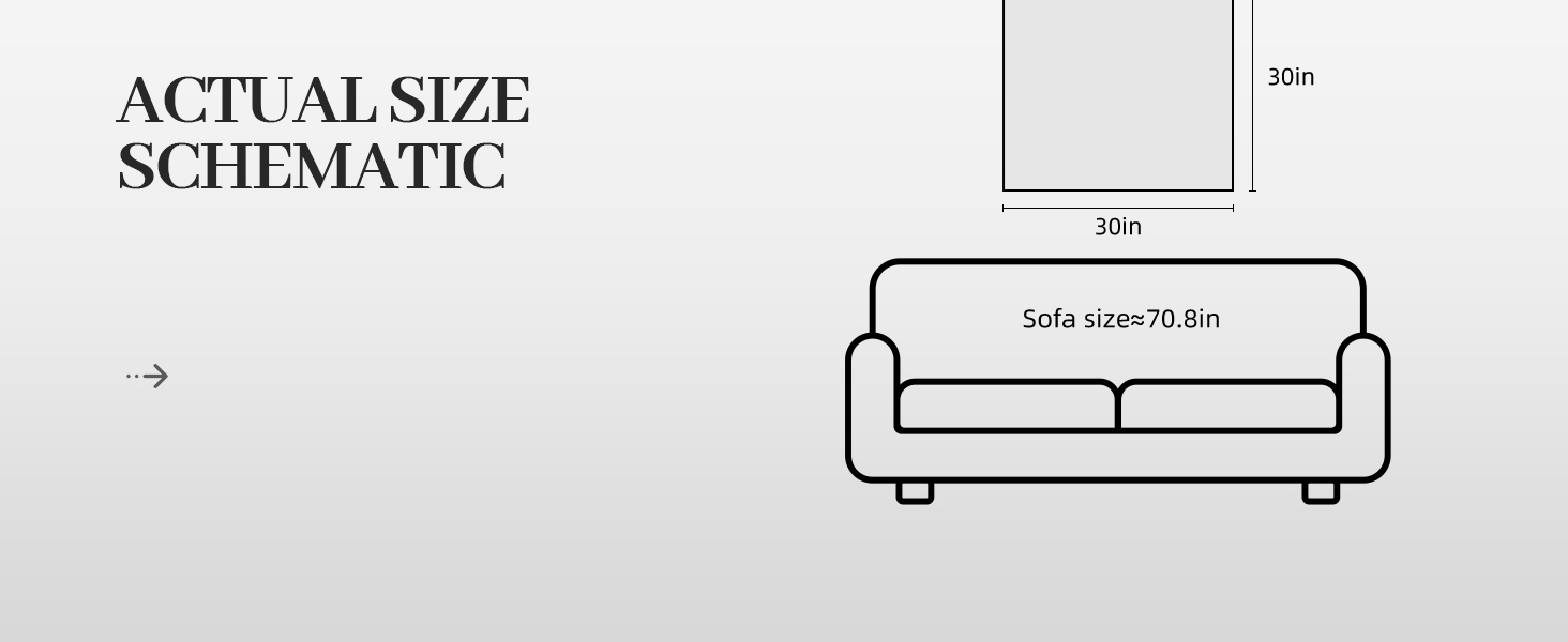 Suitable size for various scenes