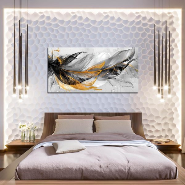 Grey and Brown Boho Abstract Canvas Wall Art for Living Room Bedroom Home Office Large Abstract Prints Modern Wall Decor Size 20x40 - Image 22