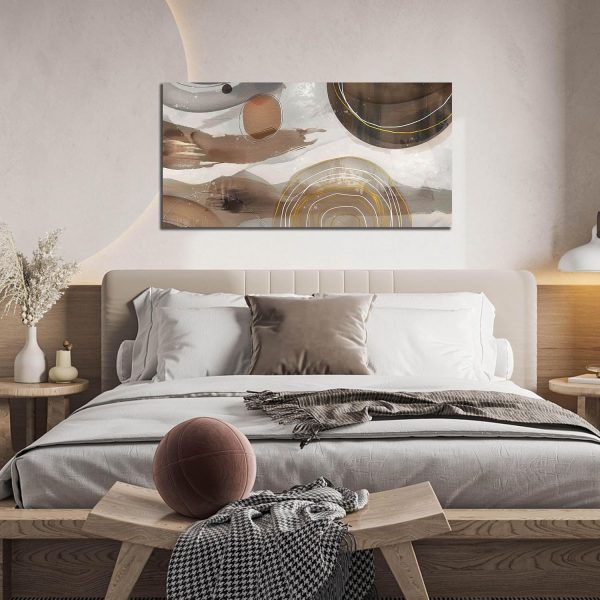 Grey and Brown Boho Abstract Canvas Wall Art for Living Room Bedroom Home Office Large Abstract Prints Modern Wall Decor Size 20x40 - Image 30