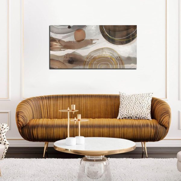 Grey and Brown Boho Abstract Canvas Wall Art for Living Room Bedroom Home Office Large Abstract Prints Modern Wall Decor Size 20x40 - Image 34