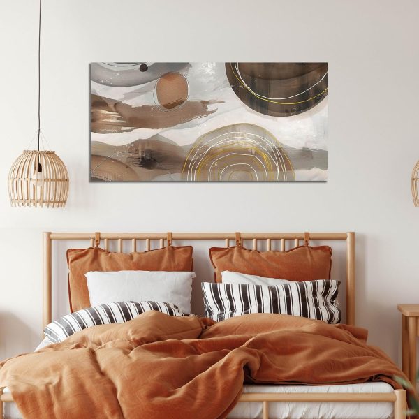Grey and Brown Boho Abstract Canvas Wall Art for Living Room Bedroom Home Office Large Abstract Prints Modern Wall Decor Size 20x40 - Image 35