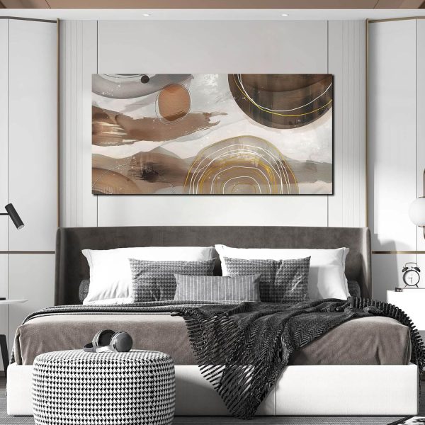 Grey and Brown Boho Abstract Canvas Wall Art for Living Room Bedroom Home Office Large Abstract Prints Modern Wall Decor Size 20x40 - Image 37