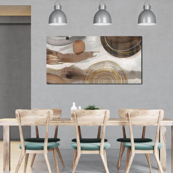 Grey and Brown Boho Abstract Canvas Wall Art for Living Room Bedroom Home Office Large Abstract Prints Modern Wall Decor Size 20x40 - Image 38