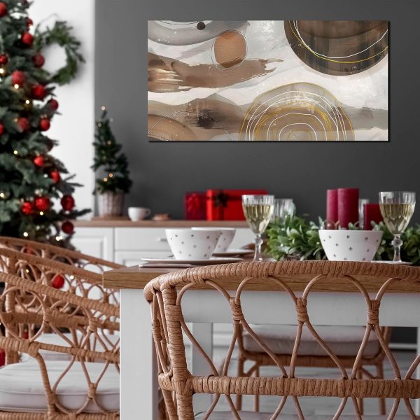 Grey and Brown Boho Abstract Canvas Wall Art for Living Room Bedroom Home Office Large Abstract Prints Modern Wall Decor Size 20x40 - Image 39