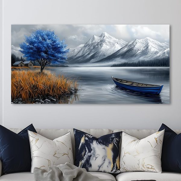 GAFSING Gold Tree of Life Wall Art for Living Room Office Golden Leaves Black Painting Prints Modern Canvas Artwork Family Bedroom Decor (16x32 Inches) - Image 12