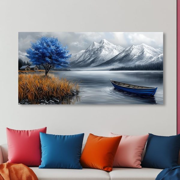 GAFSING Gold Tree of Life Wall Art for Living Room Office Golden Leaves Black Painting Prints Modern Canvas Artwork Family Bedroom Decor (16x32 Inches) - Image 14