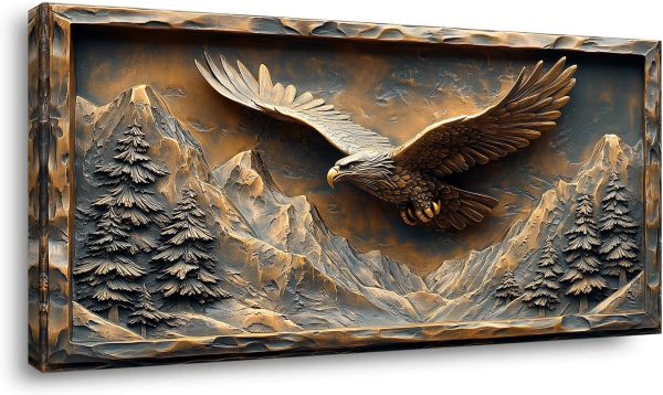 GAFSING Gold Tree of Life Wall Art for Living Room Office Golden Leaves Black Painting Prints Modern Canvas Artwork Family Bedroom Decor (16x32 Inches) - Image 18