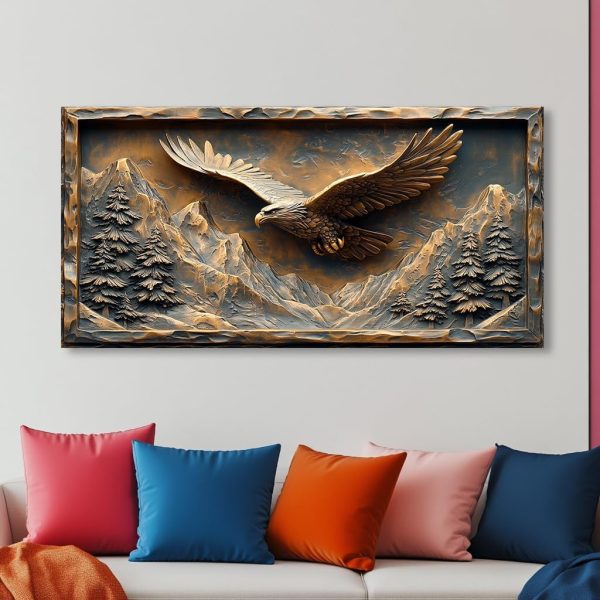 GAFSING Gold Tree of Life Wall Art for Living Room Office Golden Leaves Black Painting Prints Modern Canvas Artwork Family Bedroom Decor (16x32 Inches) - Image 22