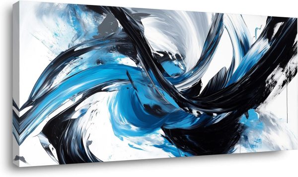 GAFSING Gold Tree of Life Wall Art for Living Room Office Golden Leaves Black Painting Prints Modern Canvas Artwork Family Bedroom Decor (16x32 Inches) - Image 26