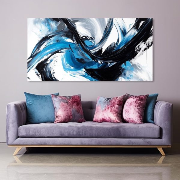 GAFSING Gold Tree of Life Wall Art for Living Room Office Golden Leaves Black Painting Prints Modern Canvas Artwork Family Bedroom Decor (16x32 Inches) - Image 27