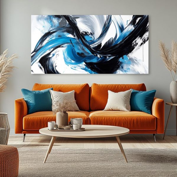 GAFSING Gold Tree of Life Wall Art for Living Room Office Golden Leaves Black Painting Prints Modern Canvas Artwork Family Bedroom Decor (16x32 Inches) - Image 29