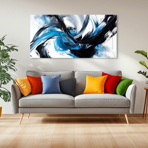 GAFSING Gold Tree of Life Wall Art for Living Room Office Golden Leaves Black Painting Prints Modern Canvas Artwork Family Bedroom Decor (16x32 Inches) - Image 31