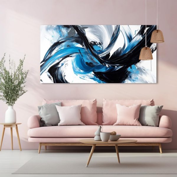 GAFSING Gold Tree of Life Wall Art for Living Room Office Golden Leaves Black Painting Prints Modern Canvas Artwork Family Bedroom Decor (16x32 Inches) - Image 32
