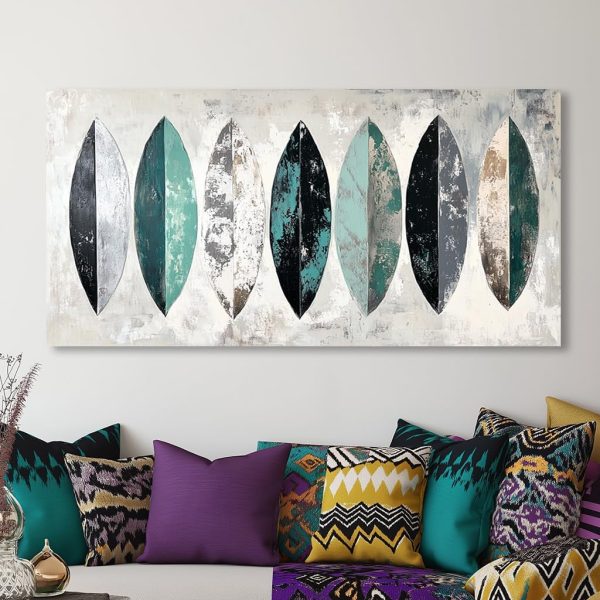 GAFSING Gold Tree of Life Wall Art for Living Room Office Golden Leaves Black Painting Prints Modern Canvas Artwork Family Bedroom Decor (16x32 Inches) - Image 33