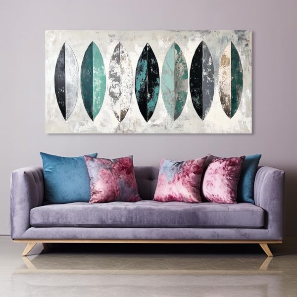 GAFSING Gold Tree of Life Wall Art for Living Room Office Golden Leaves Black Painting Prints Modern Canvas Artwork Family Bedroom Decor (16x32 Inches) - Image 35