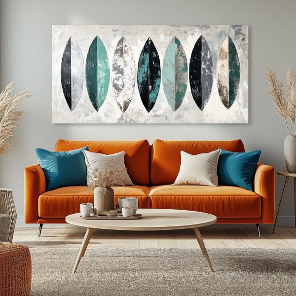 GAFSING Gold Tree of Life Wall Art for Living Room Office Golden Leaves Black Painting Prints Modern Canvas Artwork Family Bedroom Decor (16x32 Inches) - Image 37