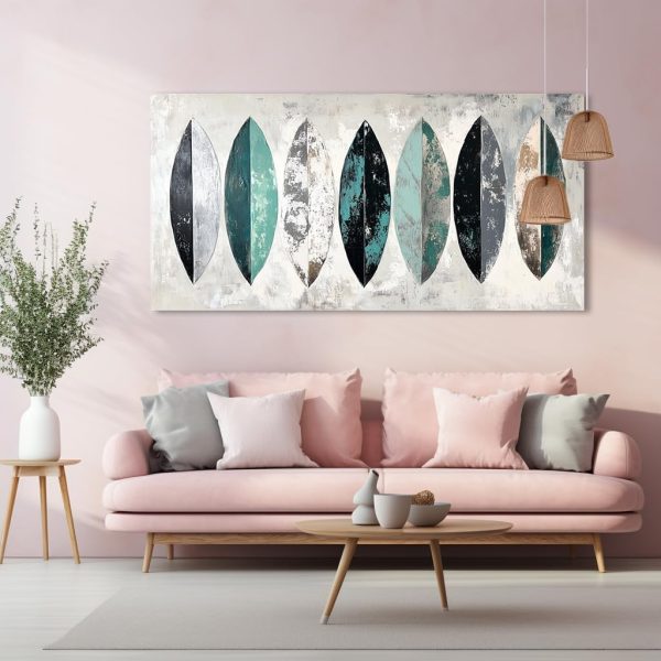GAFSING Gold Tree of Life Wall Art for Living Room Office Golden Leaves Black Painting Prints Modern Canvas Artwork Family Bedroom Decor (16x32 Inches) - Image 40