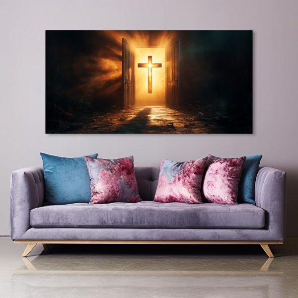 GAFSING Gold Tree of Life Wall Art for Living Room Office Golden Leaves Black Painting Prints Modern Canvas Artwork Family Bedroom Decor (16x32 Inches) - Image 43