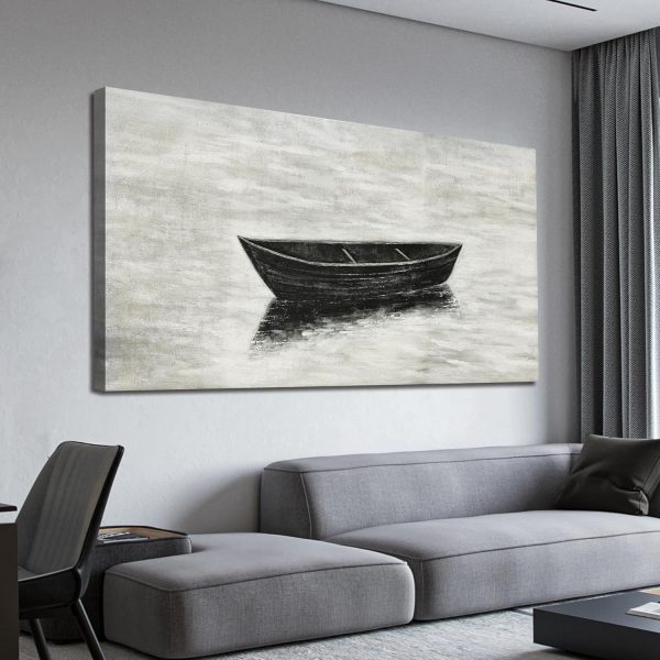 Canvas Wall Art Decor Modern Wall Art Decor Prints Gold Wall Art Pictures Wall Decor Blue Grey Misty Botanical Textured Artwork for Walls For Room Living Room Bedroom Office Wall Decor 20"X40" - Image 8