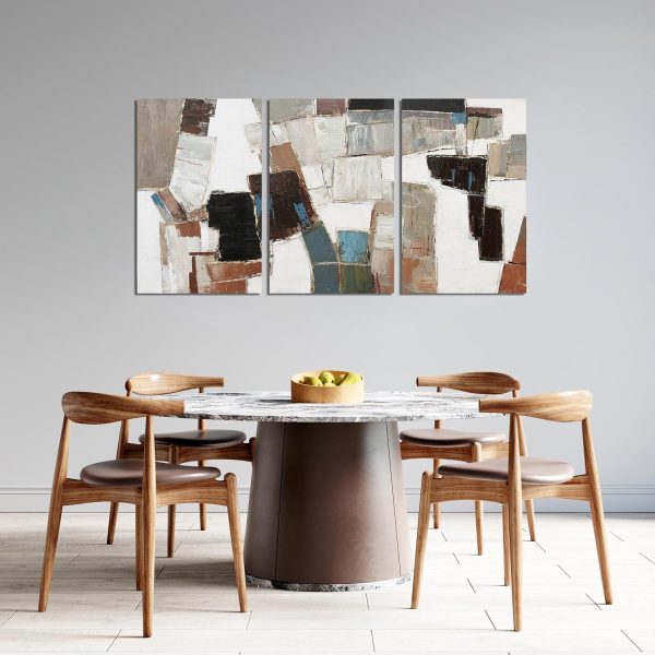 Canvas Wall Art Decor Modern Wall Art Decor Prints Gold Wall Art Pictures Wall Decor Blue Grey Misty Botanical Textured Artwork for Walls For Room Living Room Bedroom Office Wall Decor 20"X40" - Image 57
