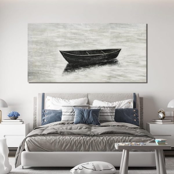 Canvas Wall Art Decor Modern Wall Art Decor Prints Gold Wall Art Pictures Wall Decor Blue Grey Misty Botanical Textured Artwork for Walls For Room Living Room Bedroom Office Wall Decor 20"X40" - Image 101