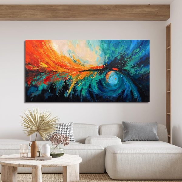 Canvas Wall Art Decor Modern Wall Art Decor Prints Gold Wall Art Pictures Wall Decor Blue Grey Misty Botanical Textured Artwork for Walls For Room Living Room Bedroom Office Wall Decor 20"X40" - Image 116