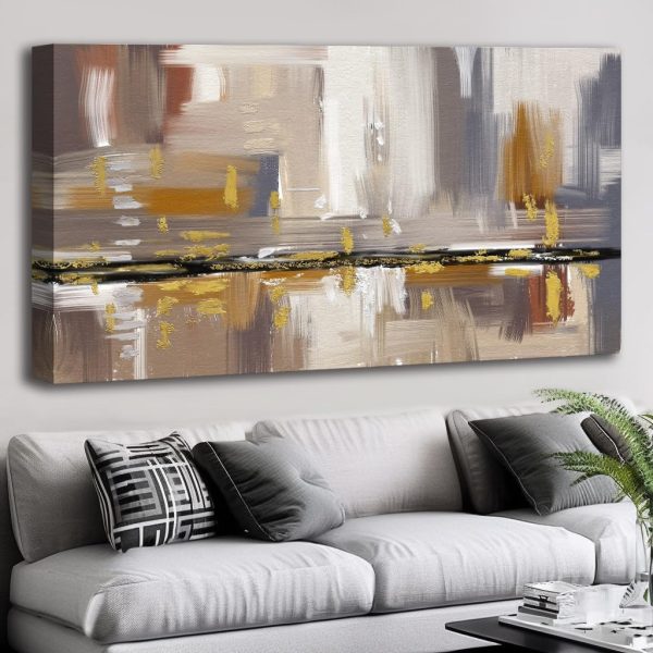 Abstract Wall Art Black and White Modern Artwork Geometric Line Art Canvas Painting Wall Decor for Living Room Bedroom Dining Room Home Office Decor 20"x40" with Framed… - Image 13