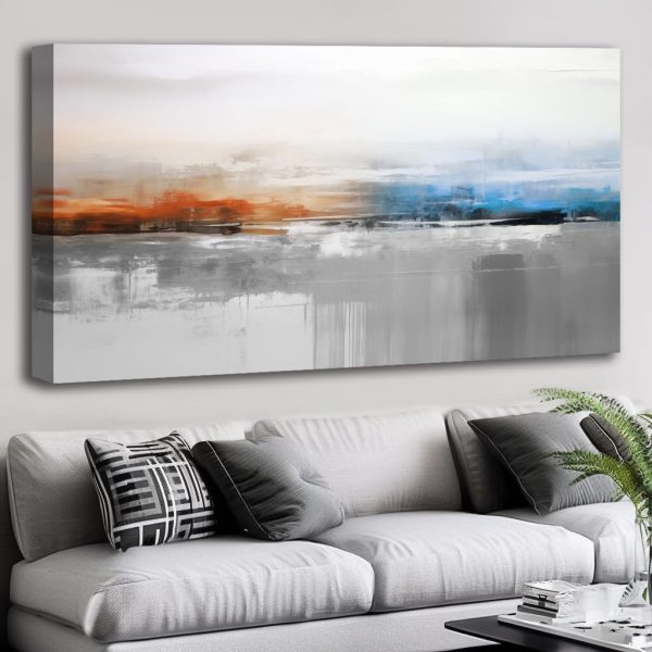 Abstract Wall Art Black and White Modern Artwork Geometric Line Art Canvas Painting Wall Decor for Living Room Bedroom Dining Room Home Office Decor 20"x40" with Framed… - Image 18