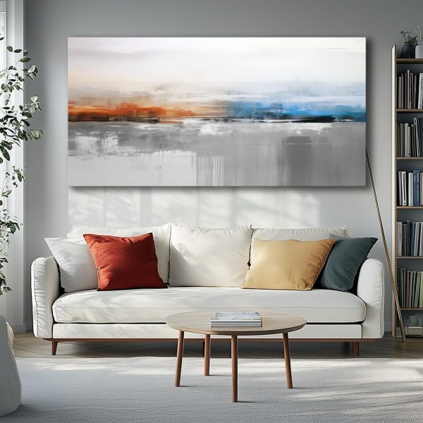Abstract Wall Art Black and White Modern Artwork Geometric Line Art Canvas Painting Wall Decor for Living Room Bedroom Dining Room Home Office Decor 20"x40" with Framed… - Image 20