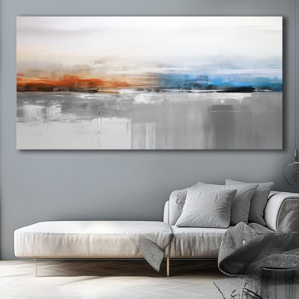 Abstract Wall Art Black and White Modern Artwork Geometric Line Art Canvas Painting Wall Decor for Living Room Bedroom Dining Room Home Office Decor 20"x40" with Framed… - Image 22