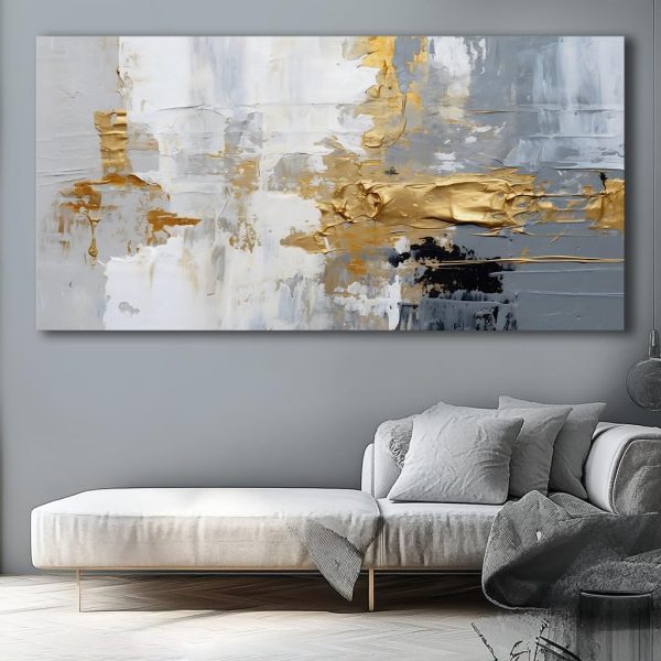 Abstract Wall Art Black and White Modern Artwork Geometric Line Art Canvas Painting Wall Decor for Living Room Bedroom Dining Room Home Office Decor 20"x40" with Framed… - Image 29