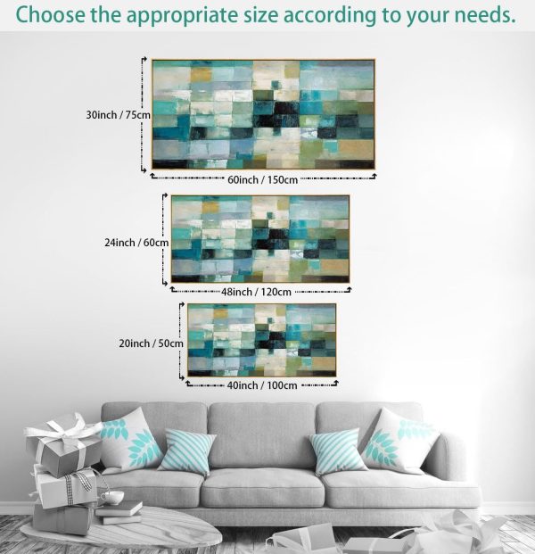Abstract Wall Art Black and White Modern Artwork Geometric Line Art Canvas Painting Wall Decor for Living Room Bedroom Dining Room Home Office Decor 20"x40" with Framed… - Image 41