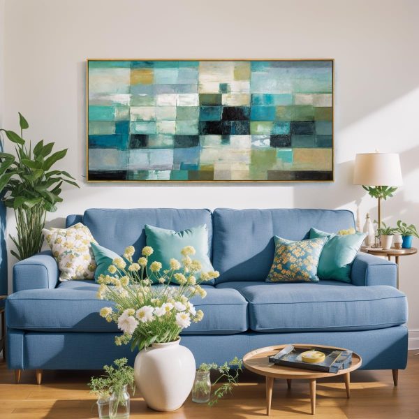 Abstract Wall Art Black and White Modern Artwork Geometric Line Art Canvas Painting Wall Decor for Living Room Bedroom Dining Room Home Office Decor 20"x40" with Framed… - Image 42