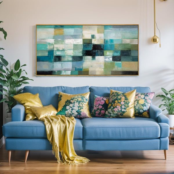 Abstract Wall Art Black and White Modern Artwork Geometric Line Art Canvas Painting Wall Decor for Living Room Bedroom Dining Room Home Office Decor 20"x40" with Framed… - Image 43