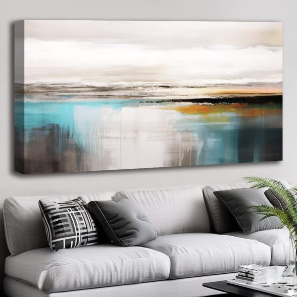 Abstract Wall Art Black and White Modern Artwork Geometric Line Art Canvas Painting Wall Decor for Living Room Bedroom Dining Room Home Office Decor 20"x40" with Framed… - Image 47