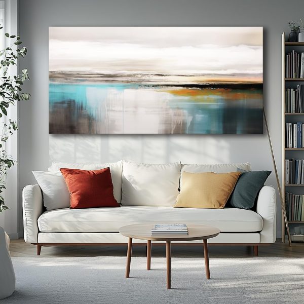 Abstract Wall Art Black and White Modern Artwork Geometric Line Art Canvas Painting Wall Decor for Living Room Bedroom Dining Room Home Office Decor 20"x40" with Framed… - Image 48