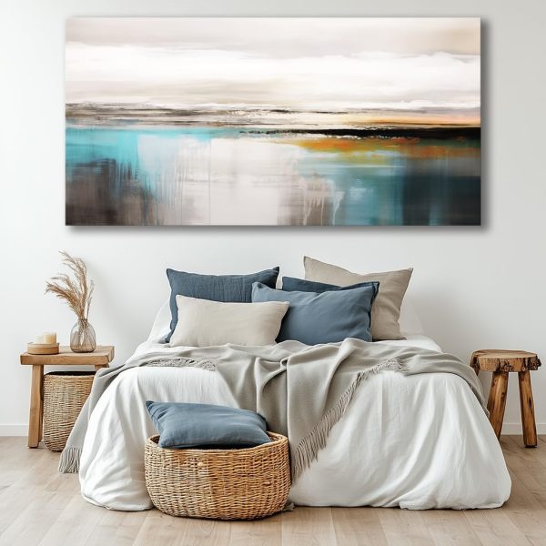 Abstract Wall Art Black and White Modern Artwork Geometric Line Art Canvas Painting Wall Decor for Living Room Bedroom Dining Room Home Office Decor 20"x40" with Framed… - Image 49