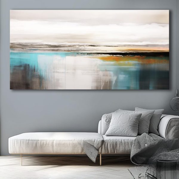 Abstract Wall Art Black and White Modern Artwork Geometric Line Art Canvas Painting Wall Decor for Living Room Bedroom Dining Room Home Office Decor 20"x40" with Framed… - Image 51