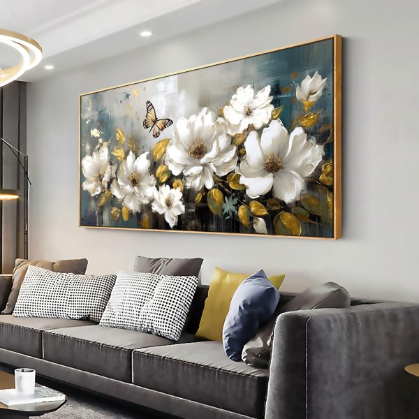 Wall Art Abstract Art Paintings Tree of Life Posters Prints Landscape Picture Colorful Modern Canvas Painting for Living Room Bedroom Office Large Decor 20"x40" with Framed - Image 2