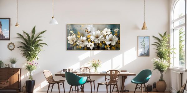 Wall Art Abstract Art Paintings Tree of Life Posters Prints Landscape Picture Colorful Modern Canvas Painting for Living Room Bedroom Office Large Decor 20"x40" with Framed - Image 9