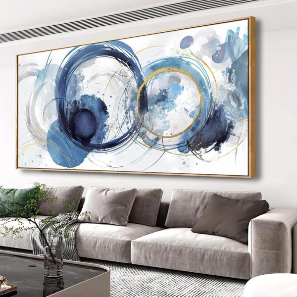 Wall Art Abstract Art Paintings Tree of Life Posters Prints Landscape Picture Colorful Modern Canvas Painting for Living Room Bedroom Office Large Decor 20"x40" with Framed - Image 11