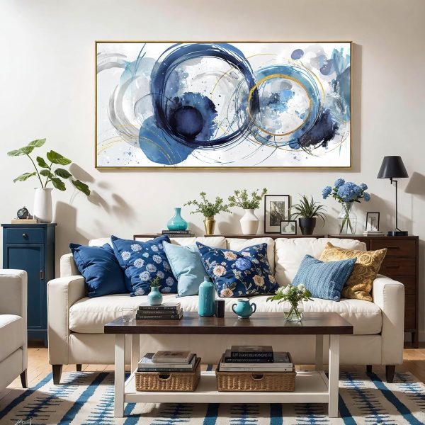 Wall Art Abstract Art Paintings Tree of Life Posters Prints Landscape Picture Colorful Modern Canvas Painting for Living Room Bedroom Office Large Decor 20"x40" with Framed - Image 14