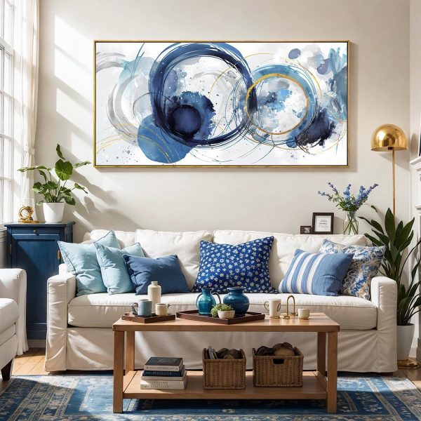 Wall Art Abstract Art Paintings Tree of Life Posters Prints Landscape Picture Colorful Modern Canvas Painting for Living Room Bedroom Office Large Decor 20"x40" with Framed - Image 16
