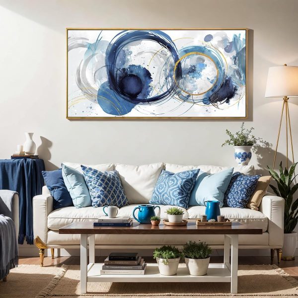 Wall Art Abstract Art Paintings Tree of Life Posters Prints Landscape Picture Colorful Modern Canvas Painting for Living Room Bedroom Office Large Decor 20"x40" with Framed - Image 17