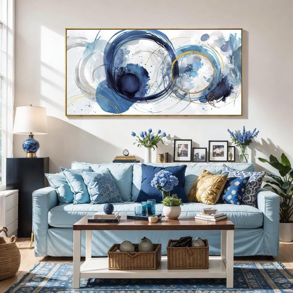 Wall Art Abstract Art Paintings Tree of Life Posters Prints Landscape Picture Colorful Modern Canvas Painting for Living Room Bedroom Office Large Decor 20"x40" with Framed - Image 18