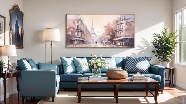Wall Art Abstract Art Paintings Tree of Life Posters Prints Landscape Picture Colorful Modern Canvas Painting for Living Room Bedroom Office Large Decor 20"x40" with Framed - Image 41