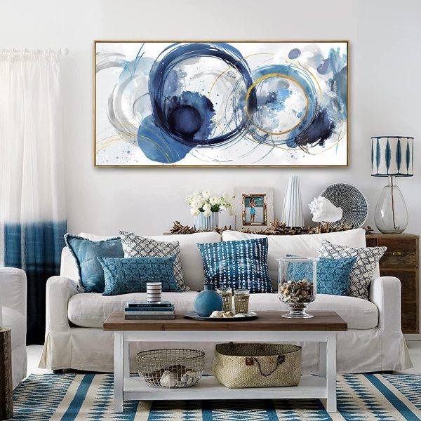 Wall Art Abstract Art Paintings Tree of Life Posters Prints Landscape Picture Colorful Modern Canvas Painting for Living Room Bedroom Office Large Decor 20"x40" with Framed - Image 49